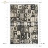 seria Black & White - Czarny & Biały, geometyczne czarno-białe wzory, cyfry, litery*  Mulberry Decoupage Paper FPA2016 Black & White Series - Black & White, geometric black and white patterns, numbers, letters* Papel para decoupage Mulberr
